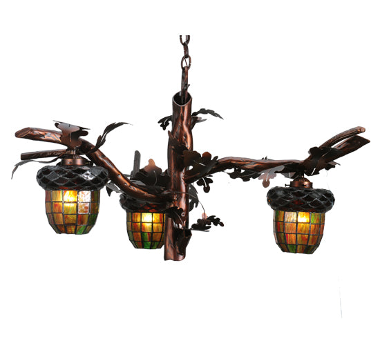Meyda Tiffany Acorn Branch 113923 Chandelier Light - Burnished Copper