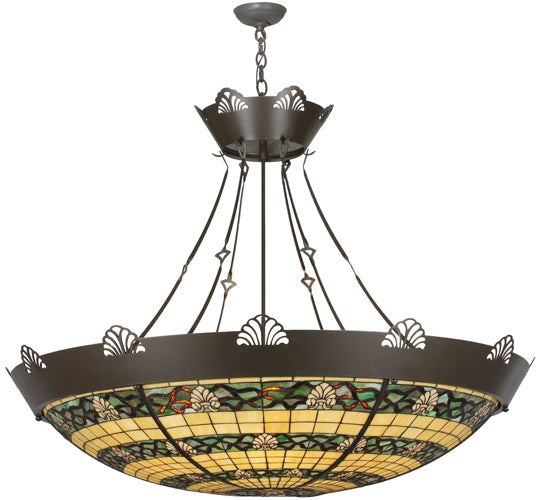 Meyda Tiffany Shell And Ribbon 113950 Pendant Light - Timeless Bronze