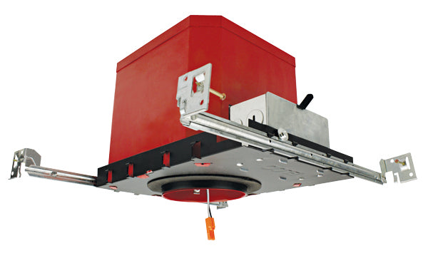 Elco Lighting EL48FICA  Led Fire Rated New Construction Ic Airtight Housing Recessed Light Pewter, Nickel, Silver