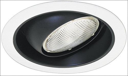 Elco Lighting EL519BB  Regressed Eyeball With Reflector Trim Recessed Light Black