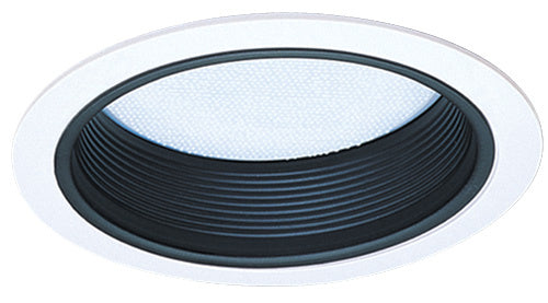 Elco Lighting EL542B  Baffle With Regressed Albalite Lens Recessed Light Black
