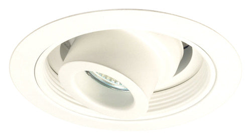 Elco Lighting EL5610W  Regressed Adjustable Spot With Baffle Trim Recessed Light White