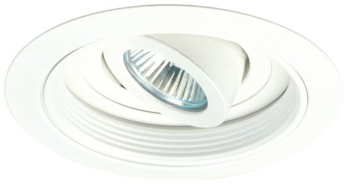Elco Lighting EL5688W  Regressed Adjustable Spot Pull Down With Baffle Trim Recessed Light White