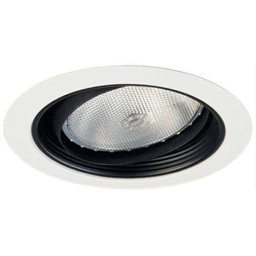 Elco Lighting EL575B  Regressed Eyeball With Baffle Trim Recessed Light Black