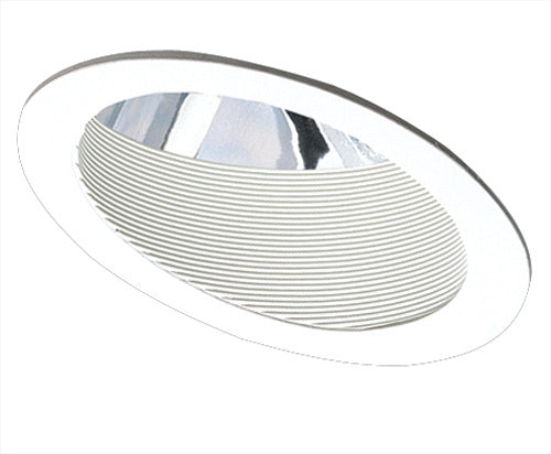 Elco Lighting EL601W  Sloped Adjustable Baffle With Reflector Trim Recessed Light White