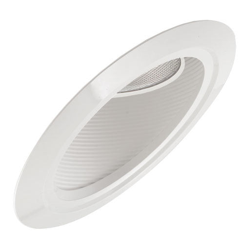 Elco Lighting EL603W  Super Sloped Baffle With Gimbal Trim Recessed Light White