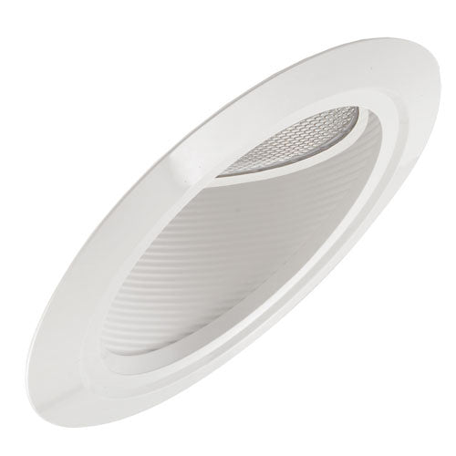 Elco Lighting EL607W  Super Sloped Baffle With Gimbal Trim Recessed Light White