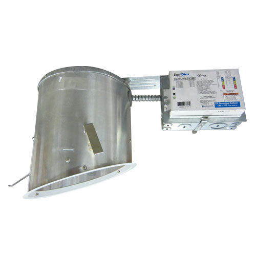 Elco Lighting EL6126RICEA  Remodel Sloped Ic Compact Fluorescent Downlight Recessed Light Pewter, Nickel, Silver