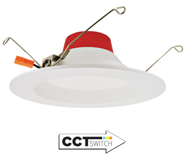 Elco Lighting EL655CT5W  Led Shallow Reflectors With 5-Cct Switch Recessed Light White