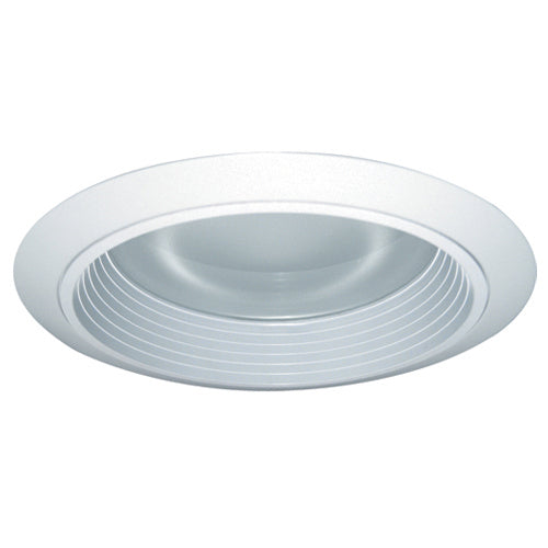 Elco Lighting EL7422W  Baffle With Reflector And Regressed Frosted Lens Recessed Light White