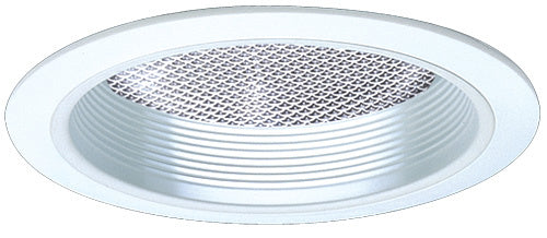 Elco Lighting EL743W  Horizontal Reflector With Regressed Prismatic Lens And Baffle Recessed Light White