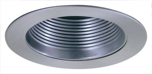 Elco Lighting EL993KN  Metal Step Baffle Trim With Socket Bracket Recessed Light Pewter, Nickel, Silver