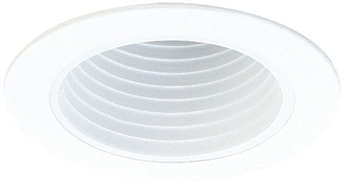 Elco Lighting EL994W  Stepped Phenolic Baffle Trim Recessed Light White