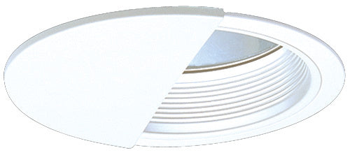 Elco Lighting ELA105W  Baffle With Reflector Wall Wash Trim Recessed Light White