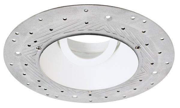 Elco Lighting ELK430W  Trimless Adjustable Smooth Reflector Trim Recessed Light White