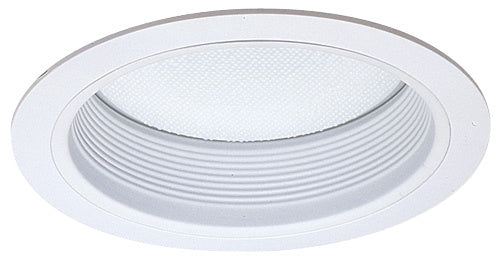 Elco Lighting ELM412W  Baffle With Reflector And Regressed Albalite Lens Trim Recessed Light White