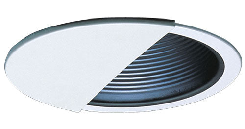 Elco Lighting ELM45B  Metal Baffle Wall Wash Trim Recessed Light Black