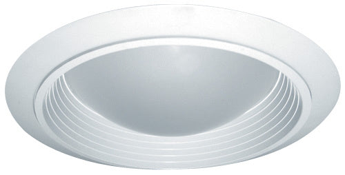 Elco Lighting ELM47W  Baffle With Domed Regressed Trim Recessed Light White