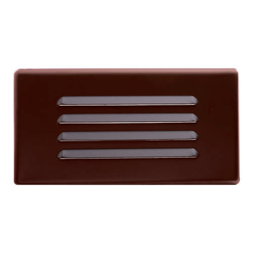 Elco Lighting ELST12BZ  Step Replacement Louver Faceplate Landscape Light Bronze / Dark