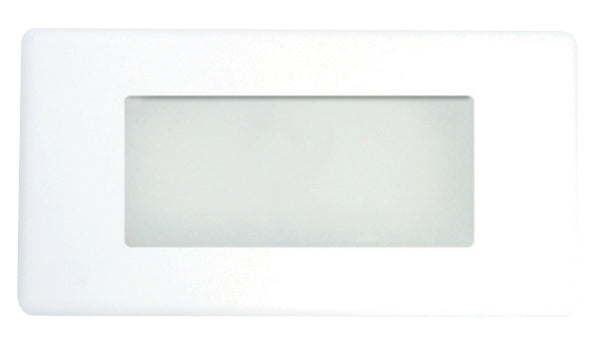 Elco Lighting ELST13W  Step Replacement Open Faceplate Landscape Light White