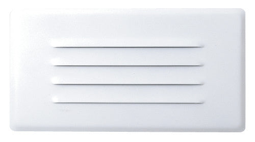 Elco Lighting ELST52W  Step Light With Louvered Faceplate Utility Light White