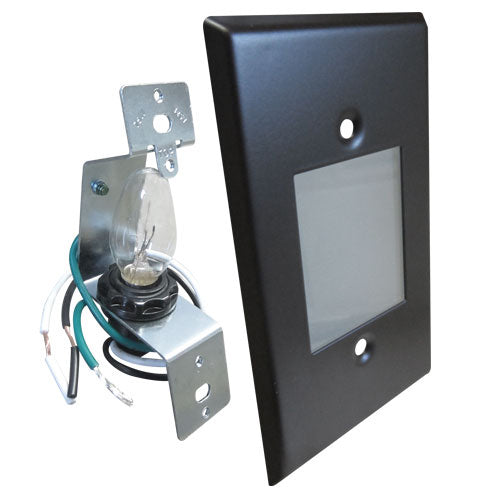 Elco Lighting ELST63B  Incdsnt Mini Stp Lit 120V 7W Smooth Lens Utility Light Black