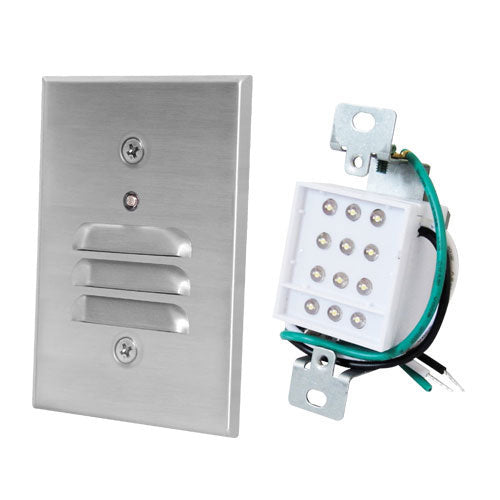 Elco Lighting ELST67N  Mini Photocell Led Step Light Landscape Light Pewter, Nickel, Silver