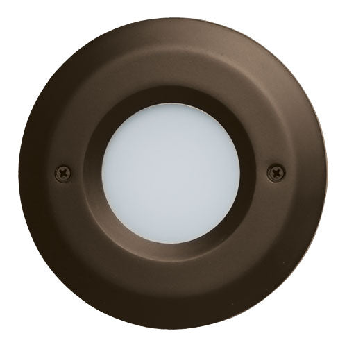 Elco Lighting ELST8430BZ  Mini Led Step Light With Open Faceplate Utility Light Bronze / Dark