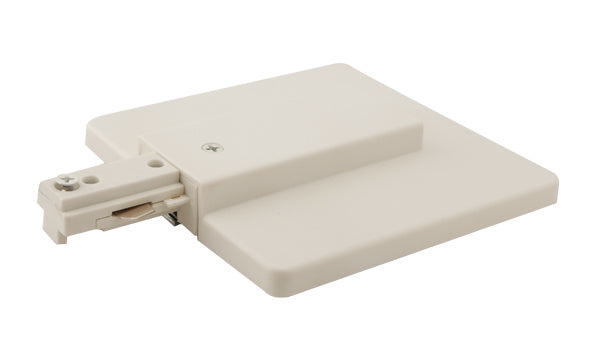 Elco Lighting EP810W  End Feed Kit Track Accessory Track Light White