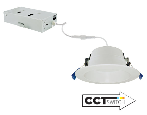 Elco Lighting ERT415CT5W  Led Recessed Downlights With 5-Cct Switch Recessed Light White