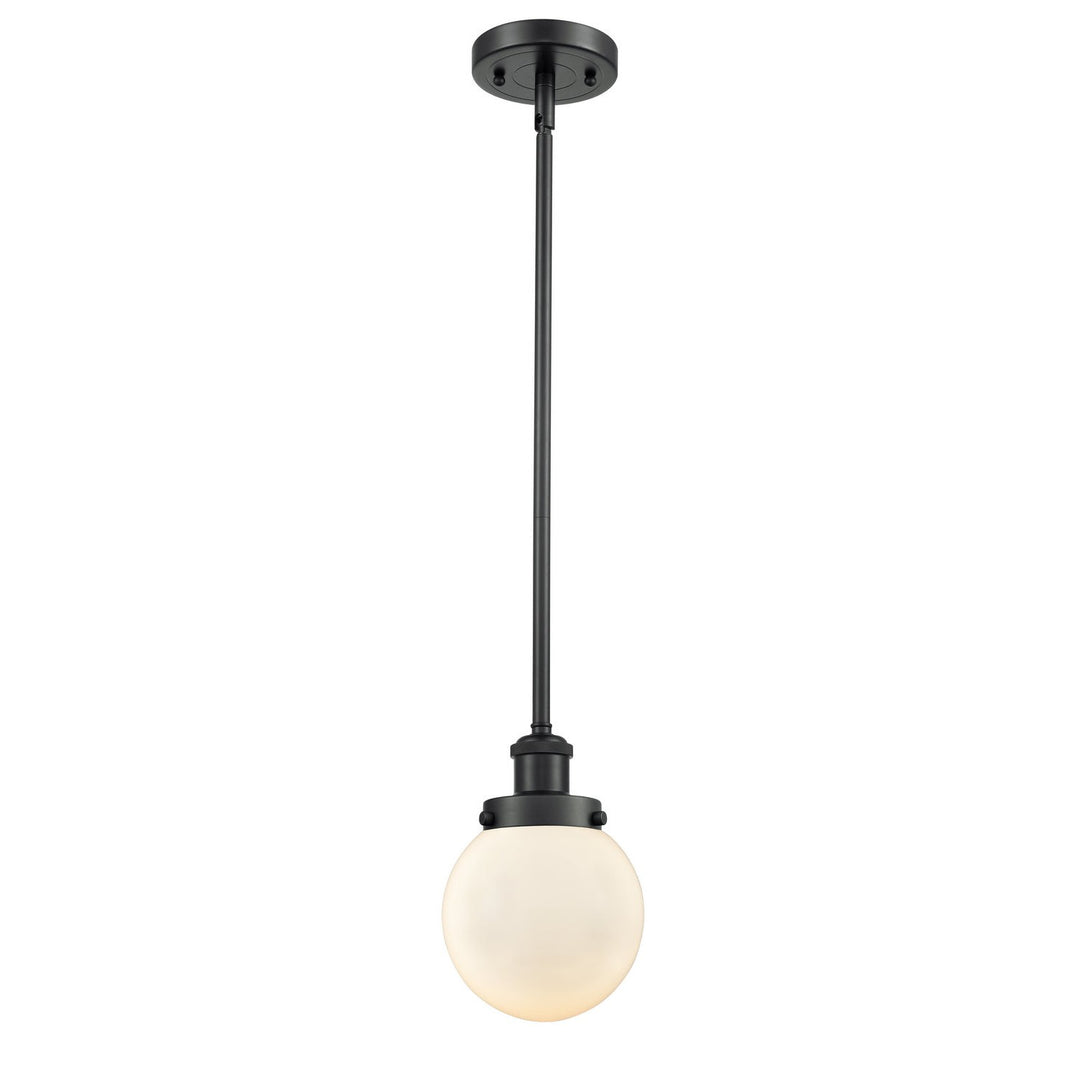 Innovations Ballston Urban 916-1S-BK-G201-6-LED Pendant Light - Matte Black