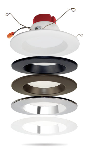 Elco Lighting RMLD6CW  Cover Plate Color Trims Recessed Light Chrome
