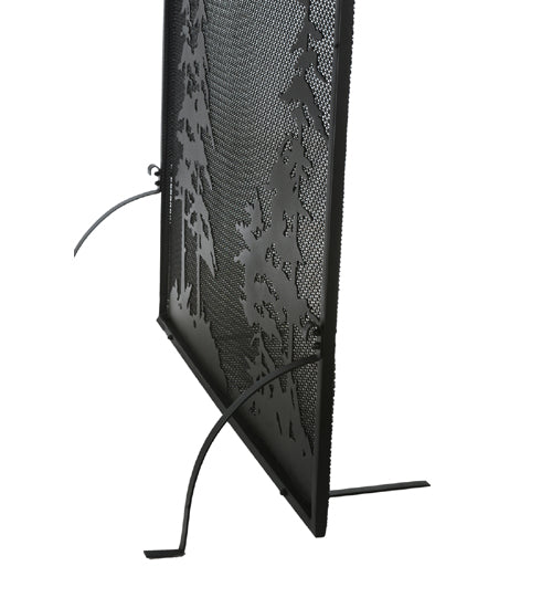 Meyda Tiffany Lighting 114128 Tall Pines Fireplace Screen Home Decor Black