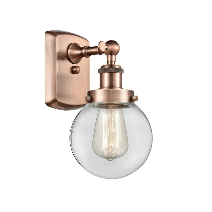 Innovations Ballston Urban 916-1W-AC-G202-6 Wall Sconce Light - Antique Copper