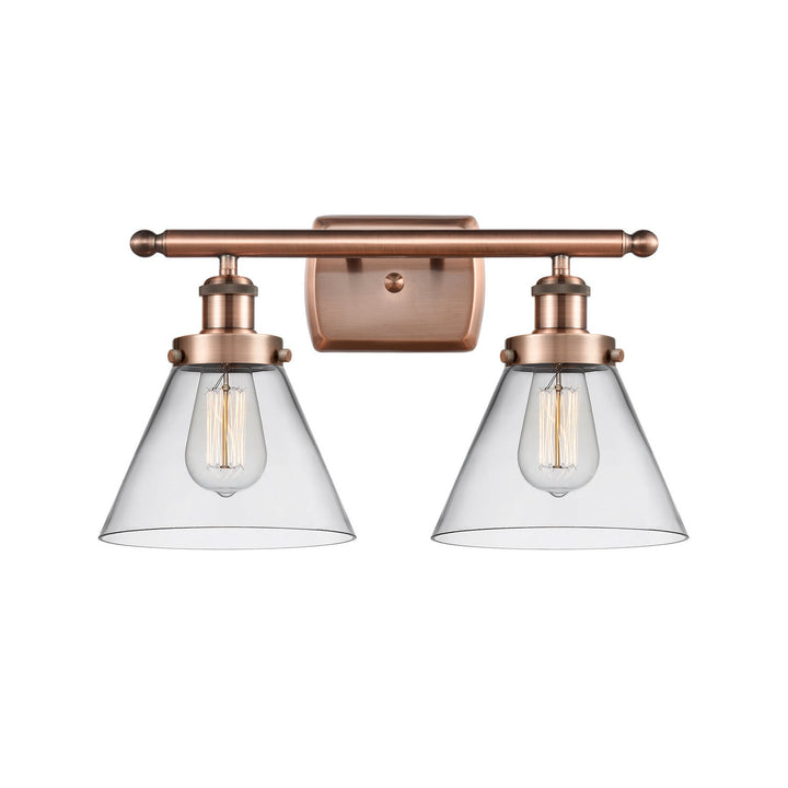 Innovations Ballston Urban 916-2W-AC-G42-LED Bath Vanity Light 18 in. wide - Antique Copper