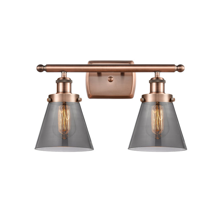 Innovations Ballston Urban 916-2W-AC-G63-LED Bath Vanity Light 16 in. wide - Antique Copper