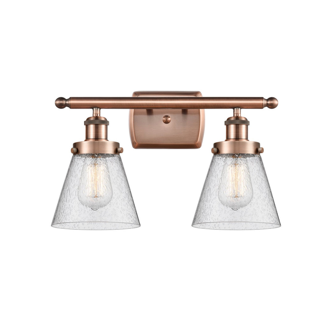 Innovations Ballston Urban 916-2W-AC-G64-LED Bath Vanity Light 16 in. wide - Antique Copper