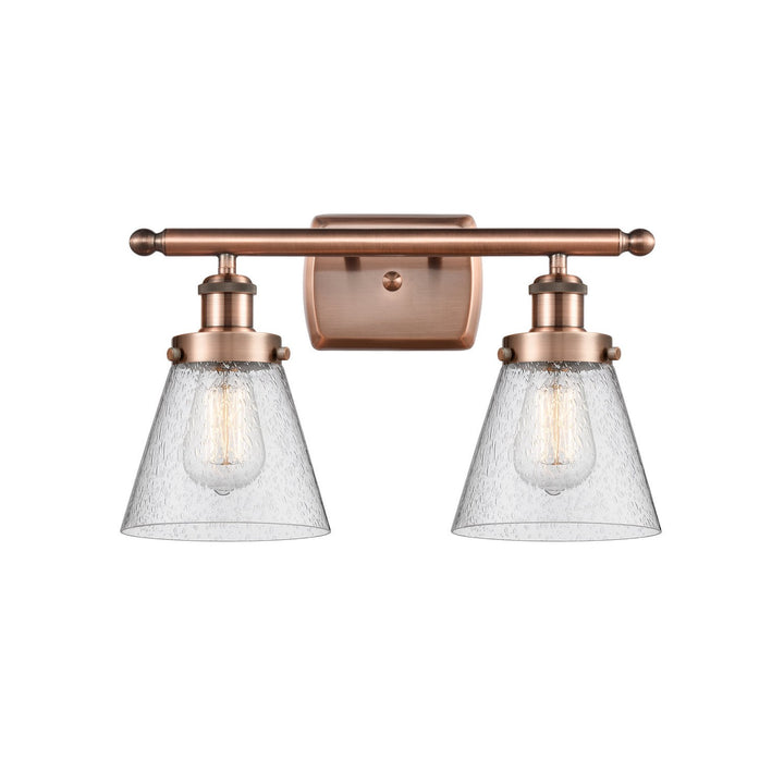 Innovations Ballston Urban 916-2W-AC-G64-LED Bath Vanity Light 16 in. wide - Antique Copper