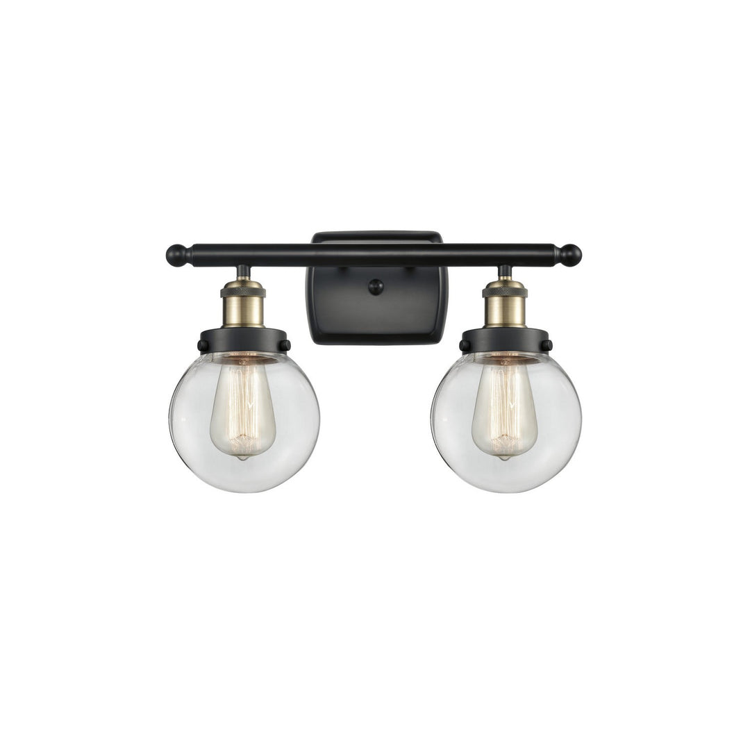 Innovations Ballston Urban 916-2W-BAB-G202-6 Bath Vanity Light 16 in. wide - Black Antique Brass