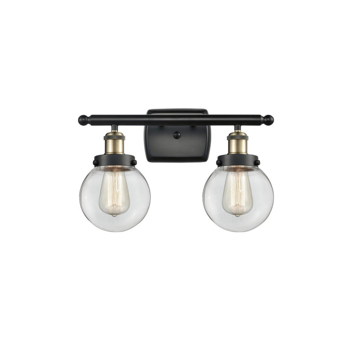 Innovations Ballston Urban 916-2W-BAB-G202-6 Bath Vanity Light 16 in. wide - Black Antique Brass