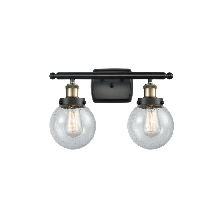 Innovations Ballston Urban 916-2W-BAB-G204-6 Bath Vanity Light 16 in. wide - Black Antique Brass