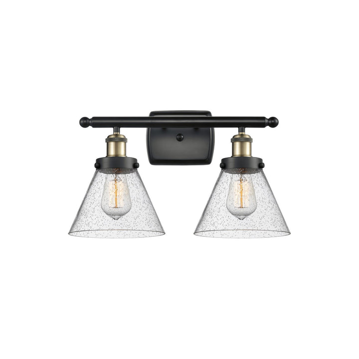 Innovations Ballston Urban 916-2W-BAB-G44-LED Bath Vanity Light 18 in. wide - Black Antique Brass