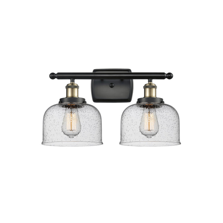 Innovations Ballston Urban 916-2W-BAB-G74-LED Bath Vanity Light 18 in. wide - Black Antique Brass