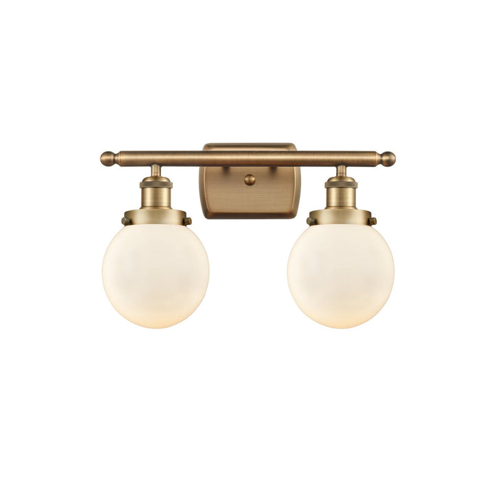 Innovations Ballston Urban 916-2W-BB-G201-6 Bath Vanity Light 16 in. wide - Brushed Brass