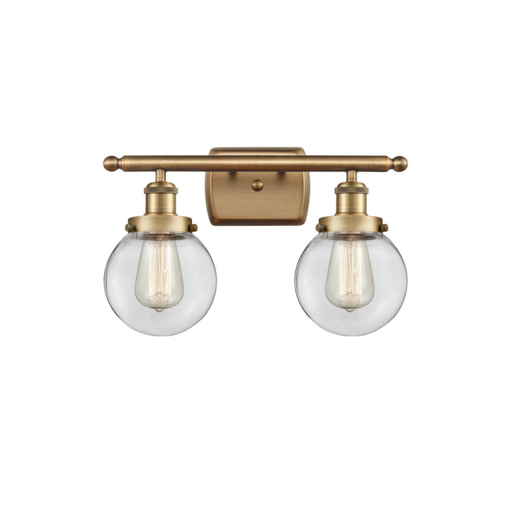 Innovations Ballston Urban 916-2W-BB-G202-6 Bath Vanity Light 16 in. wide - Brushed Brass