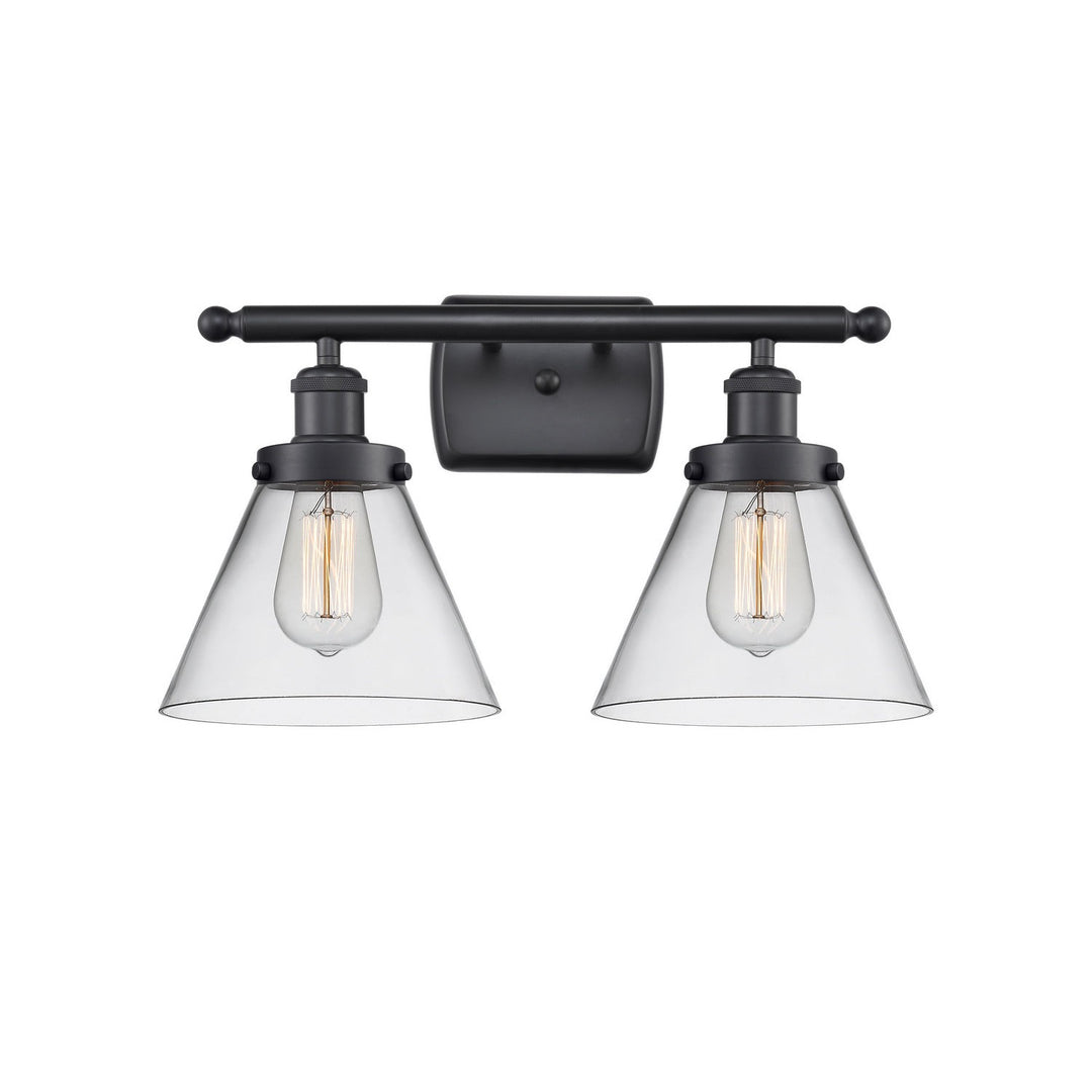 Innovations Ballston Urban 916-2W-BK-G42 Bath Vanity Light 18 in. wide - Matte Black