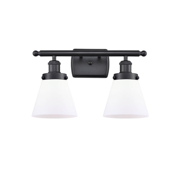 Innovations Ballston Urban 916-2W-BK-G61 Bath Vanity Light 16 in. wide - Matte Black