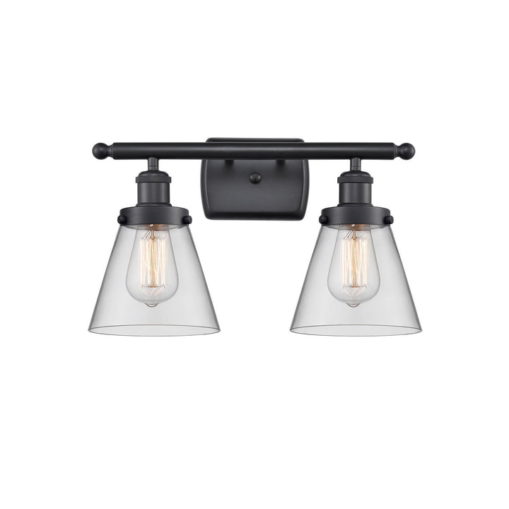 Innovations Ballston Urban 916-2W-BK-G62 Bath Vanity Light 16 in. wide - Matte Black