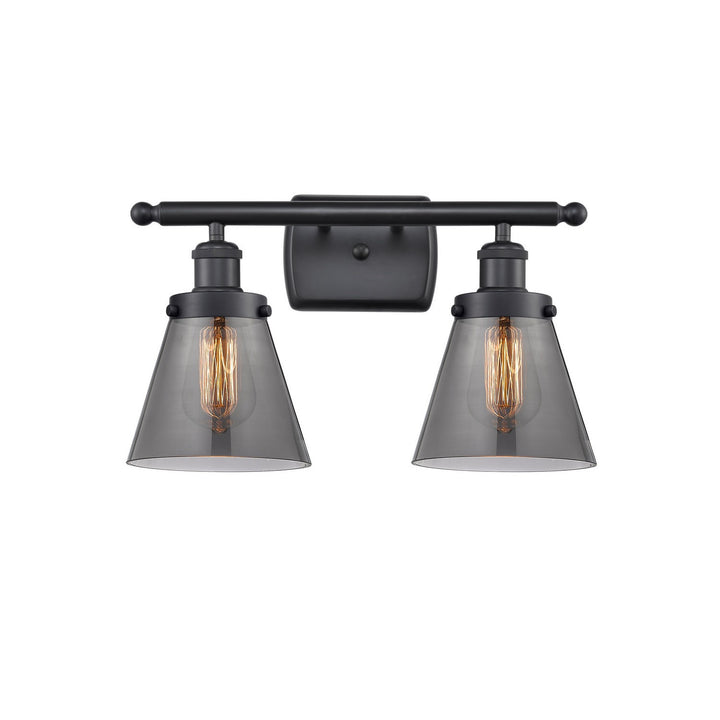 Innovations Ballston Urban 916-2W-BK-G63 Bath Vanity Light 16 in. wide - Matte Black