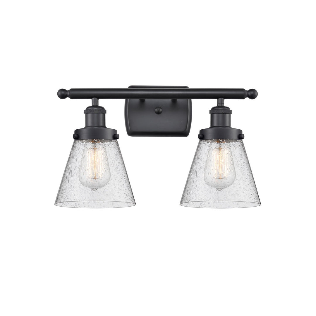 Innovations Ballston Urban 916-2W-BK-G64 Bath Vanity Light 16 in. wide - Matte Black